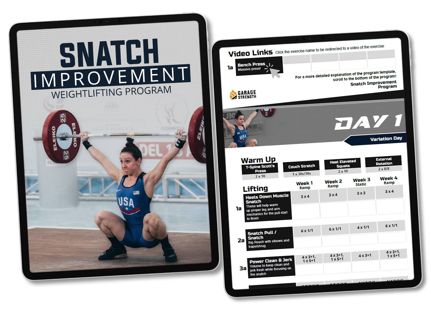 Snatch Improvement Weightlifting Program Garage Strength